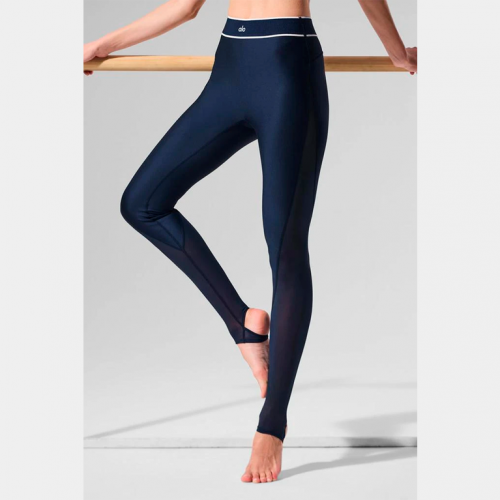 Леггинсы Alo Yoga Airlift Mesh High-Waist Darling Stirrup Legging Navy