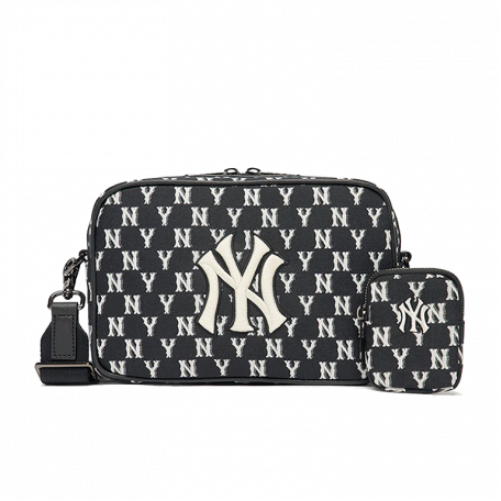 MLB Monogram NY Bag Black White