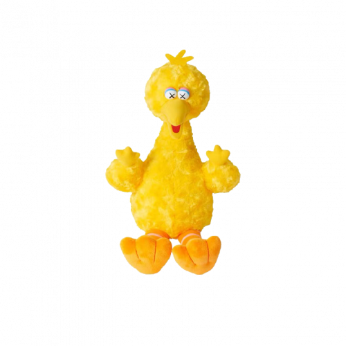 KAWS Sesame Street Uniqlo Big Bird Plush Toy Yellow
