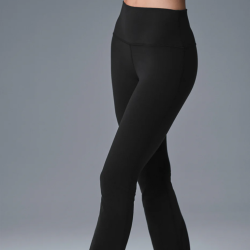 Alo Yoga Airbrush High-Waist 7/8 Bootcut Legging Black