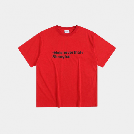 Футболка hisisneverthat T-Logo Shanghai Tee Red