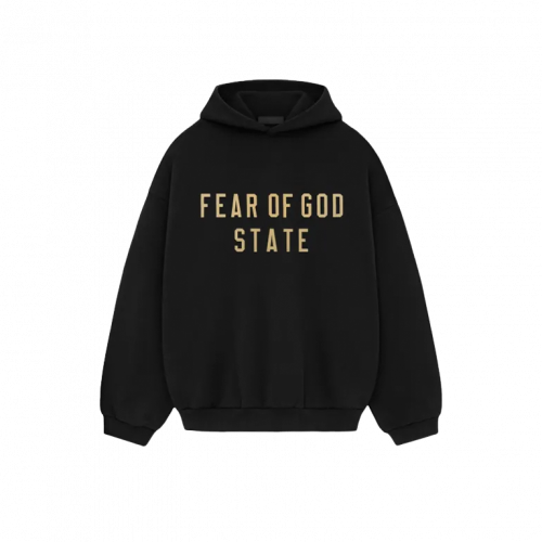 Fear Of God Essentials Fleece Hoodie Black