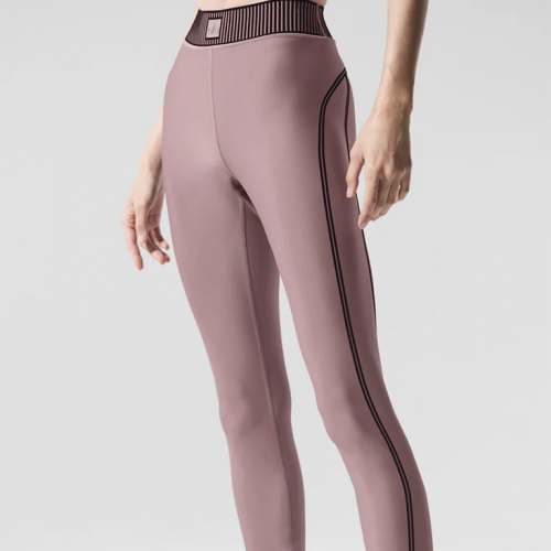 Леггинсы Alo Yoga Airlift High-Waist 7/8 Line Up Legging Smoky Quartz