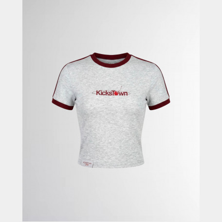 Футболка Sabe Cherry Logo T-Shirt Slim Heather Grey