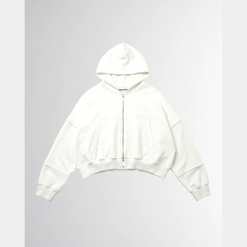 Зип-худи Sabe Logo Cropped Zip-Up Hoodie Milk