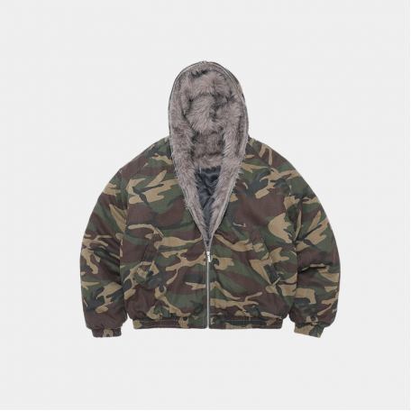Куртка Stranger Lab Retro Jacket Fur Collar Military Camo