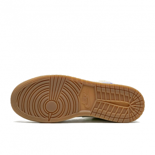 Кроссовки Air Jordan 1 Mid Utility Fleece Pearl White (GS)
