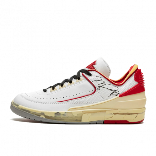 Кроссовки Air Jordan 2 Retro Low SP Off-White White Red