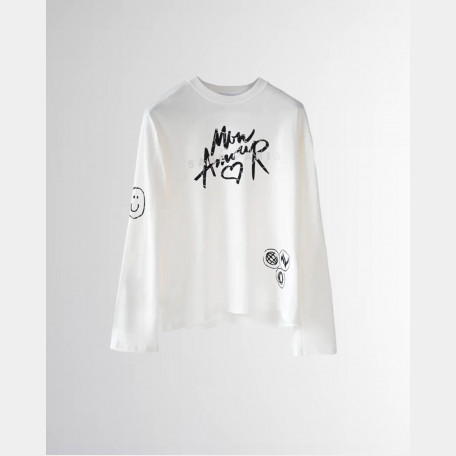 Лонгслив Sabe Mon Amour White Long Sleeve